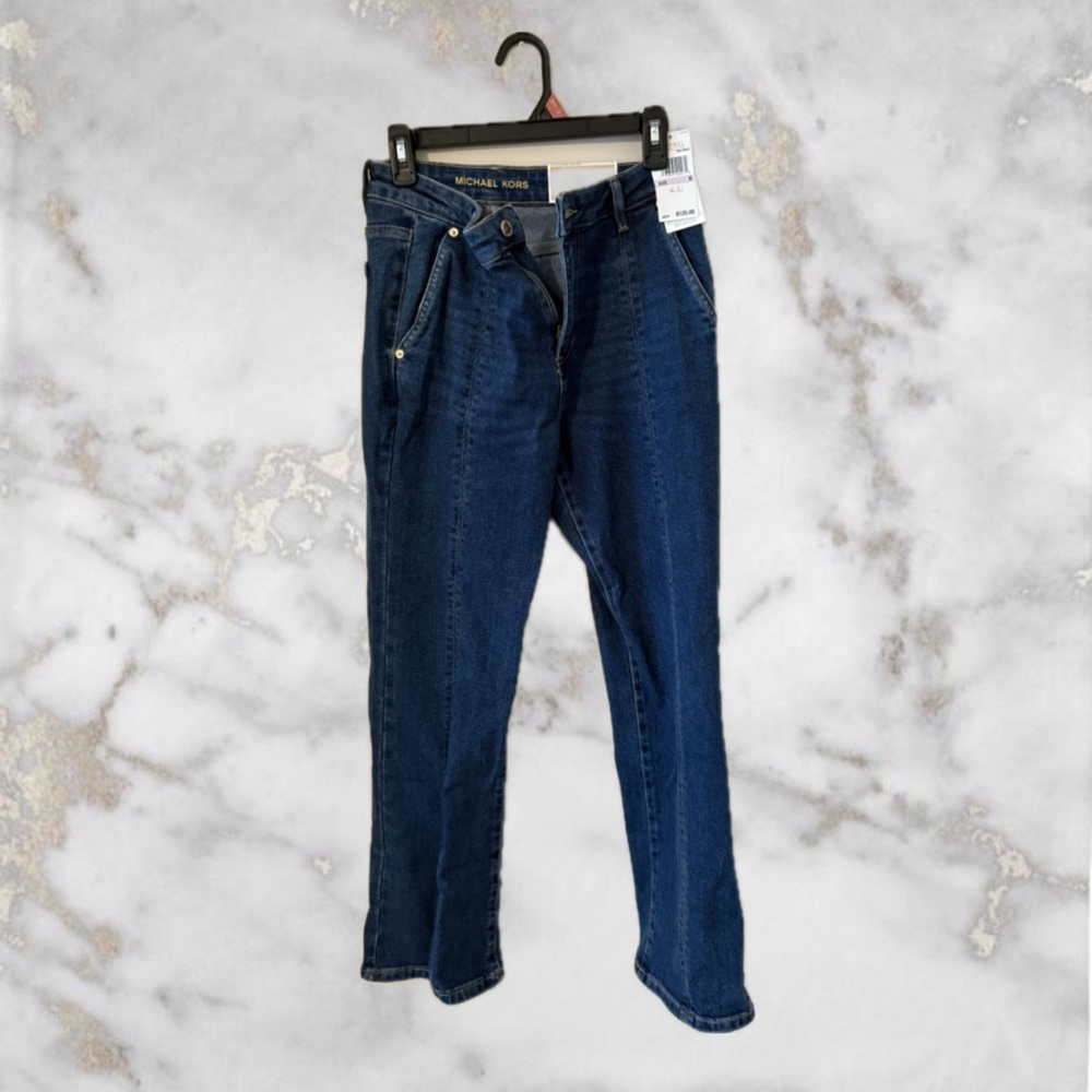 Michael Kors Blue Straight Leg Jeans Classic Style